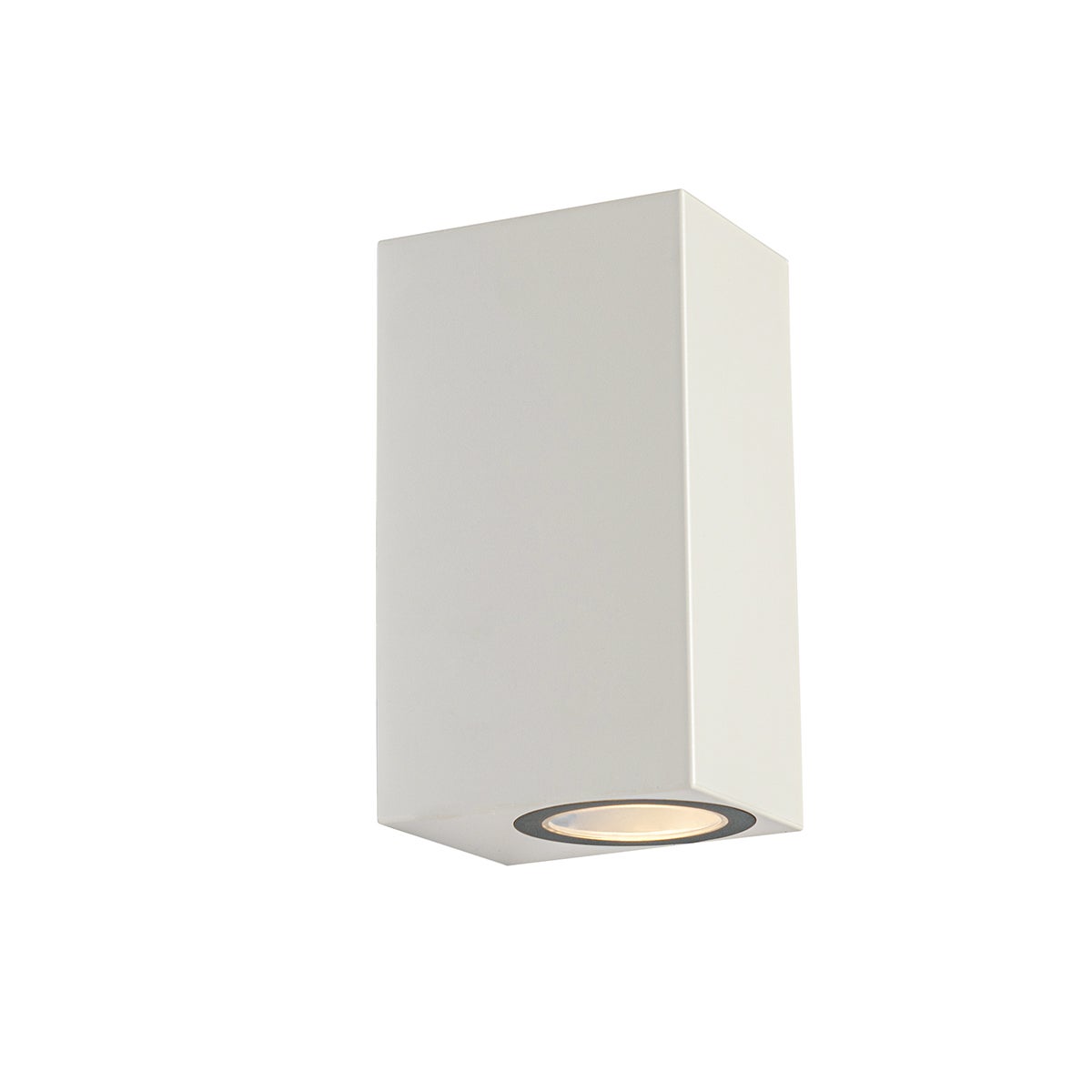 Moderne buitenwandlamp van wit kunststof, 2-lichts – Baleno