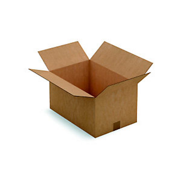 RAJA Caisse américaine carton simple cannelure - L. Int. 45 x l.30 x h.24 cm - Kraft brun - Lot de 25