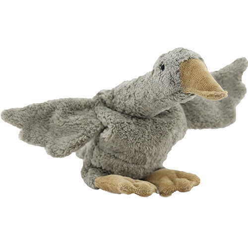 Senger warmteknuffel gans - grijs - 47 cm