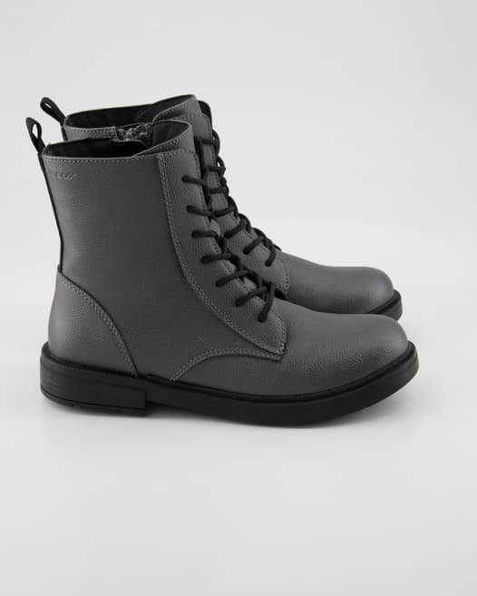 Geox Eclair Girl Schnürstiefel in Silber
