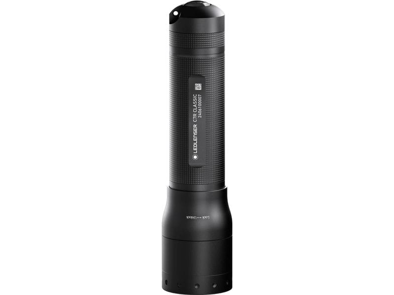 LED LENSER Taschenlampe C7R Classic Wiederaufladbare LED-Taschenlampe