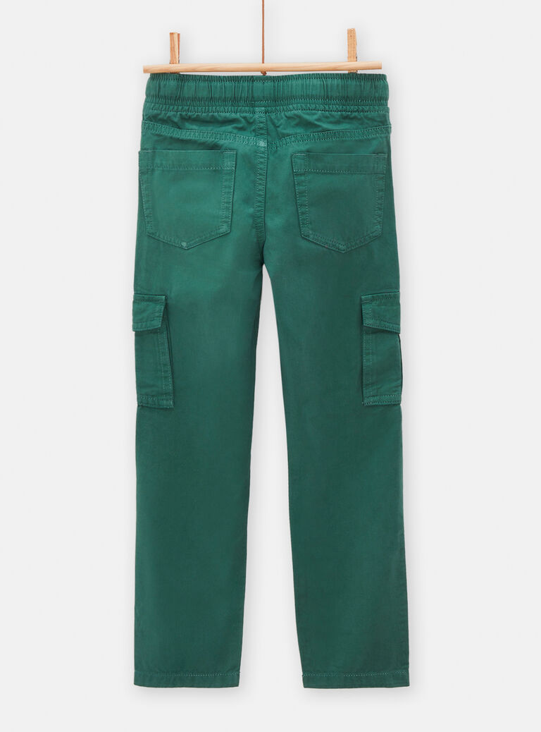 Pantalon vert cargo pour garçon