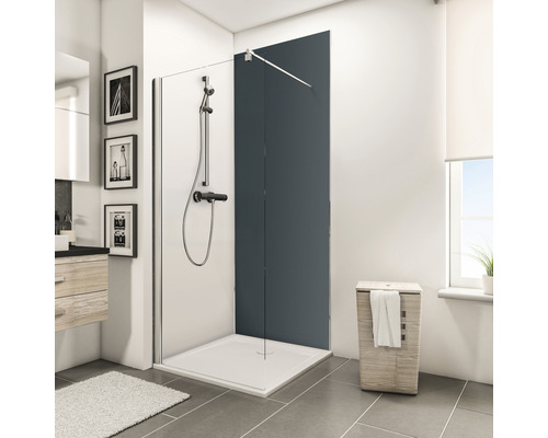 SCHULTE DecoDesign ExpressPlus douchewandpaneel, effen antraciet, 210 x 90 cm, EP1900923 677 210