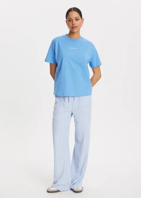 T-shirt met print good things blauw (BLW.M)
