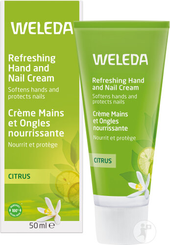 Weleda Crème Mains Et Ongles Nourrissante Au Citrus Tube 50ml Nouvelle Formule