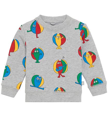 Stella McCartney Kids Sweats?t - Gråmeleret m. Bådebolde