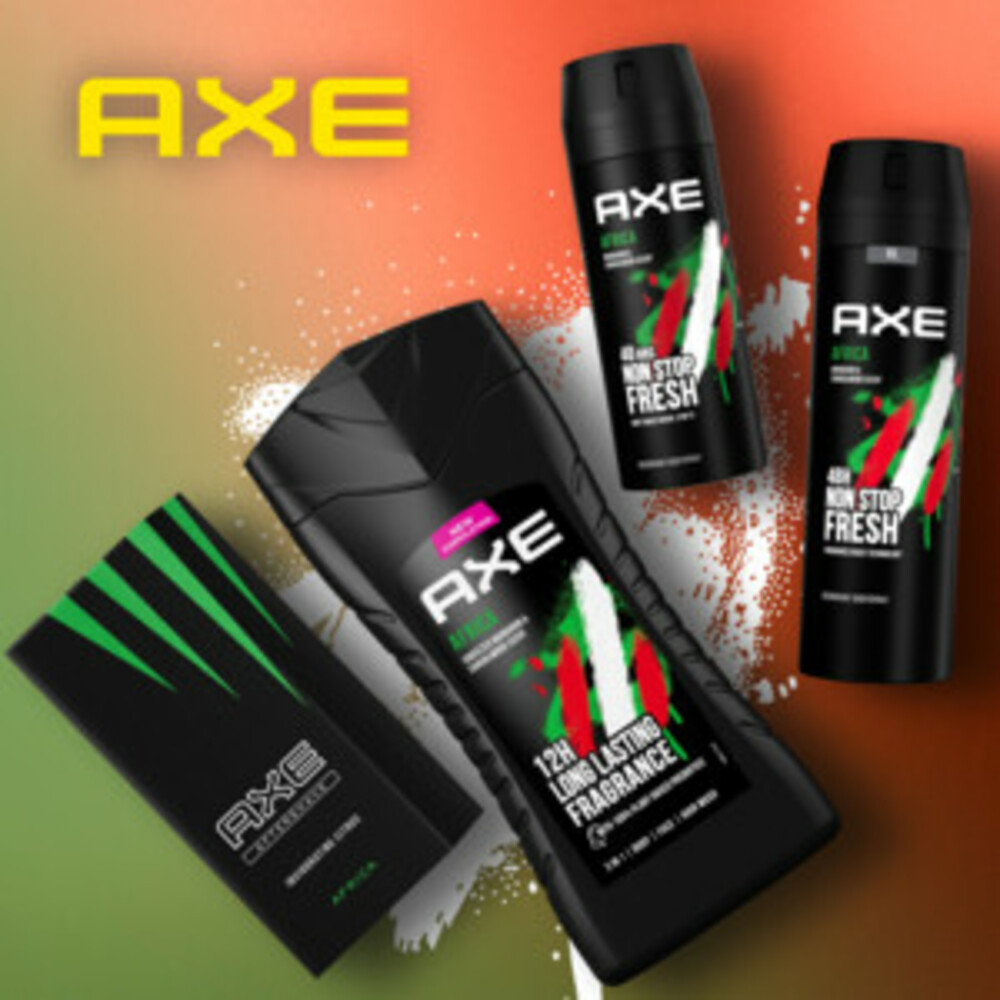 6x Axe 3-in-1 Douchegel Africa250 ml