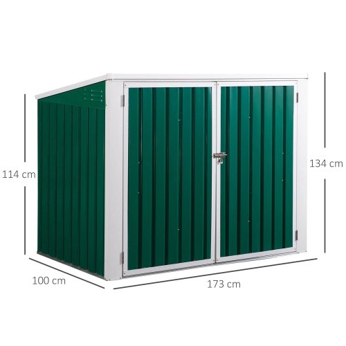 casinha de jardim verde para uso externo