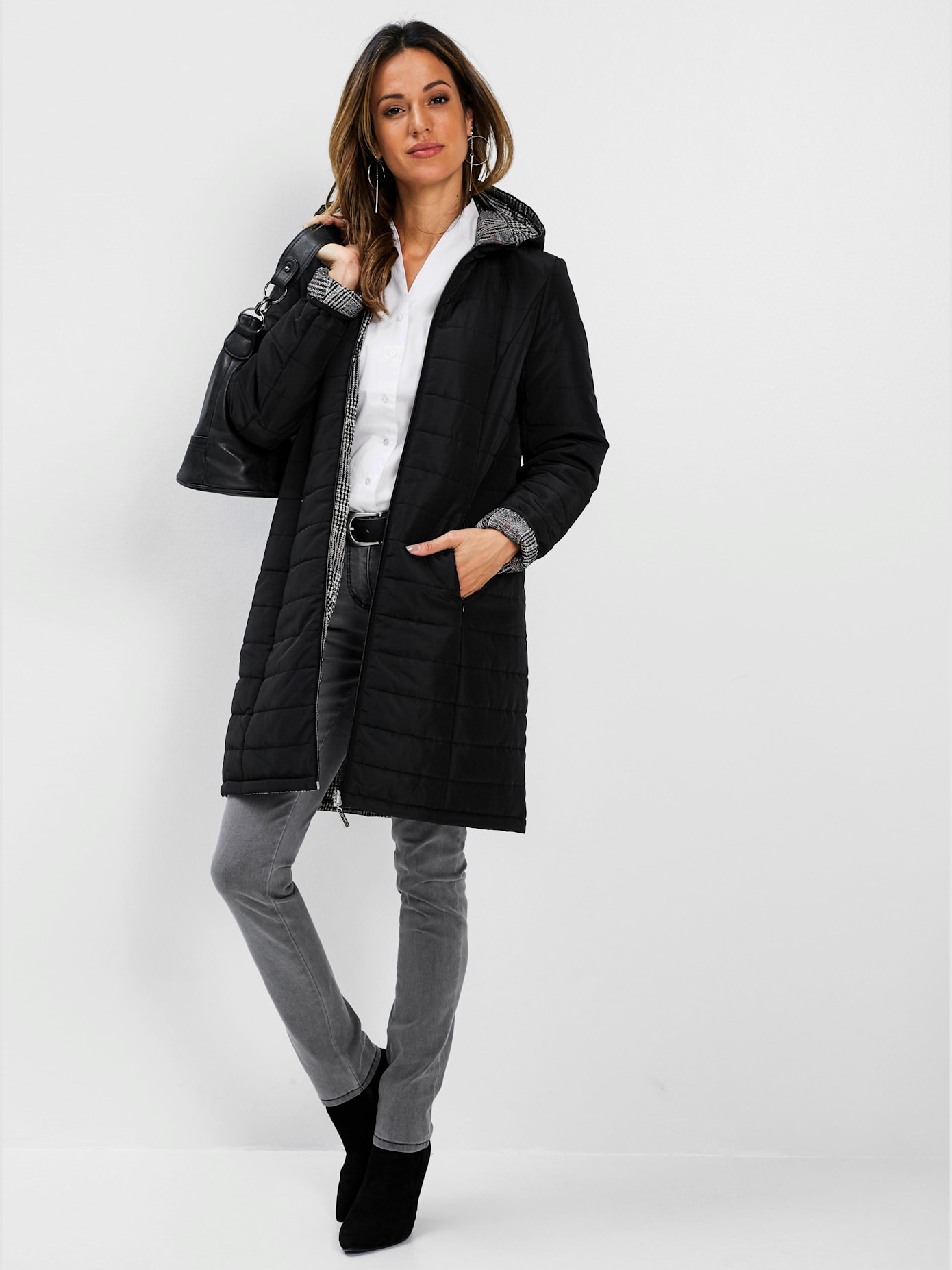 Manteau matelassé à capuche