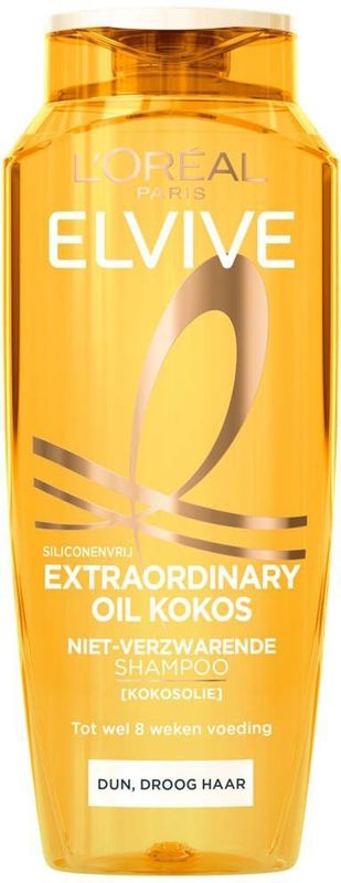 L'Oréal Paris - Elvive Extraordinary Oil - Shampoo - 6 x 250 ml - Voor Dun, Droog Haar