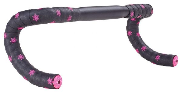 Ruban de Cintre Supacaz Super Sticky Kush Galaxy Noir/Rose avec Bouchons