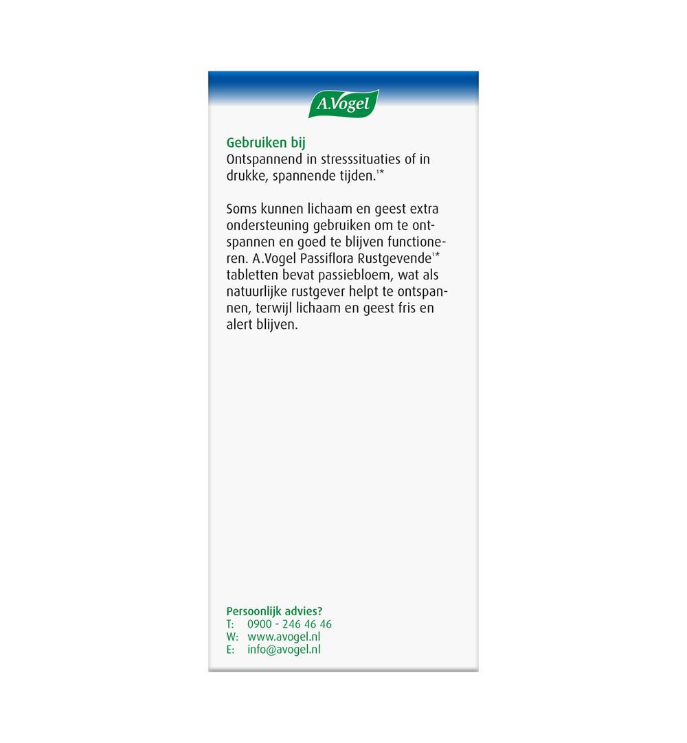 A.Vogel Passiflora rustgevend (200 tabletten)