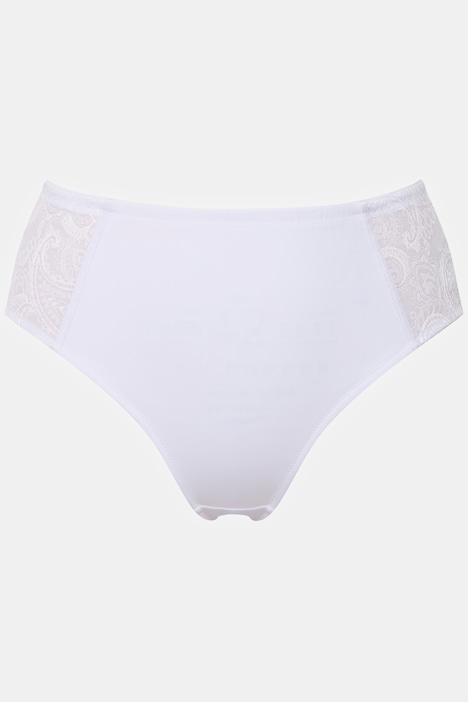 Bodyforming-Miederhose, Jacquard-Spitze, Midiform