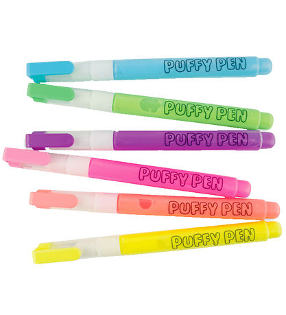 Ooly Farbtuschen - 6er-Pack - Magic Puffy Pens - Neon