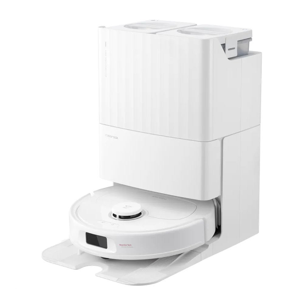 Qrevo Plus Staubsaug-Roboter Staubsauger Nass / Trocken Bodenreinigung mit Dockingstation / App Steuerung (QRPS02-00) - Weiss