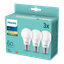Normalpære LED 3-pk E27 8 W 806 lm