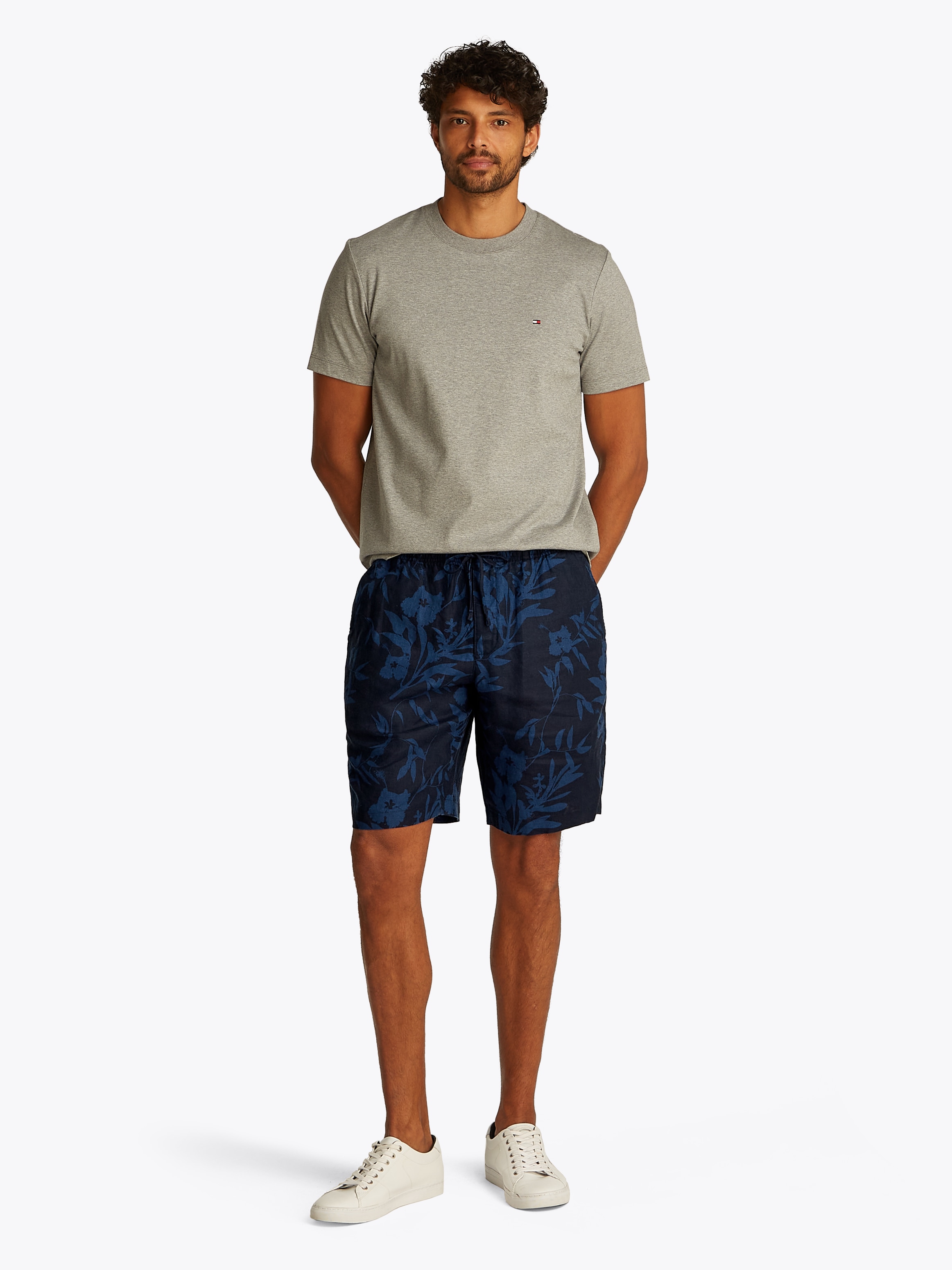Tommy Hilfiger Shorts »HARLEM PO LINEN PRINT SHORT«  mit Allover Print