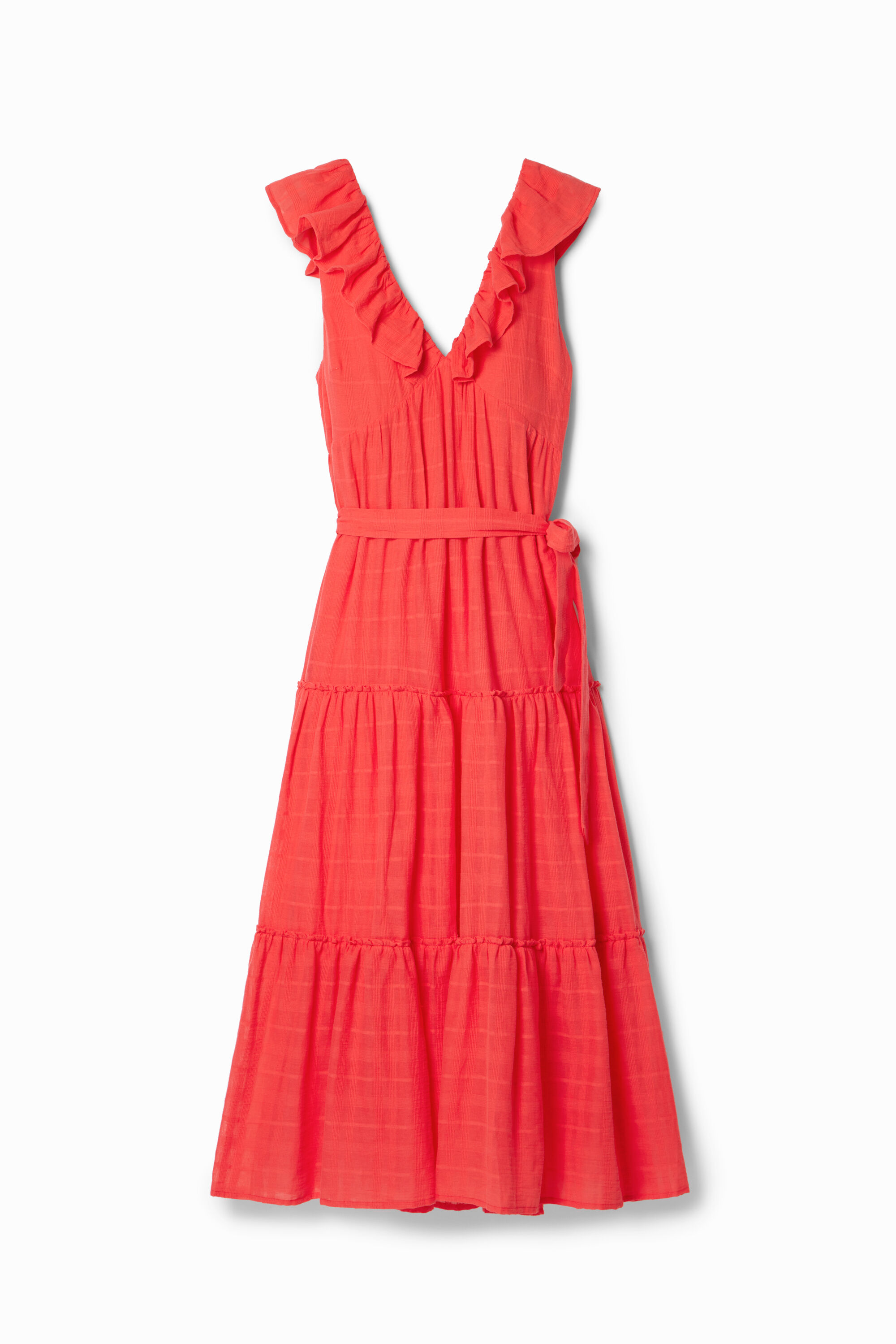 Robe midi volants