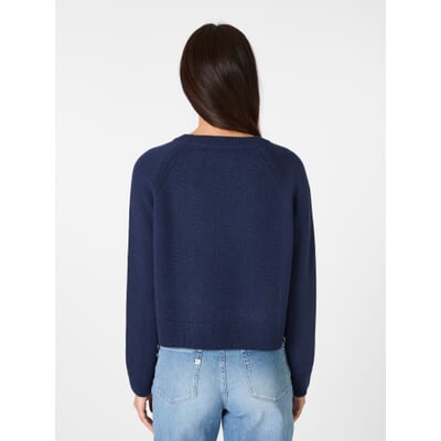 Damen-Strickpullover, Blau
