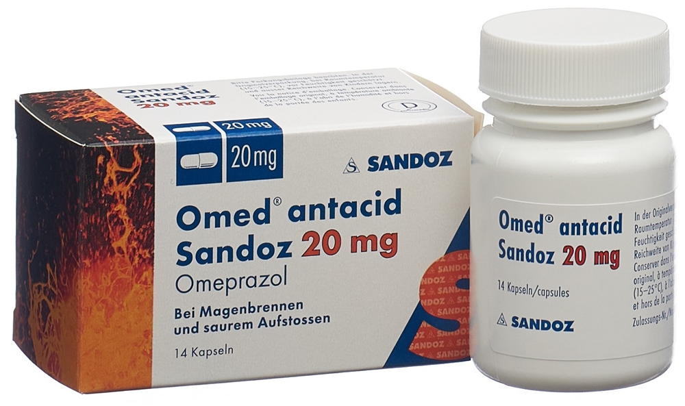 OMED antacid Sandoz Kaps 20 mg Blist 14 Stk