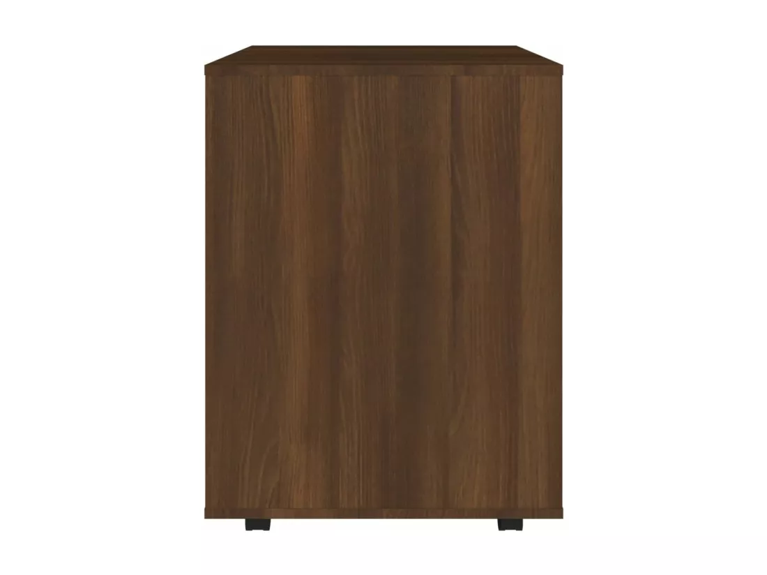 Armoire roulante Chêne marron 60x53x72 cm Bois d'ingénierie
