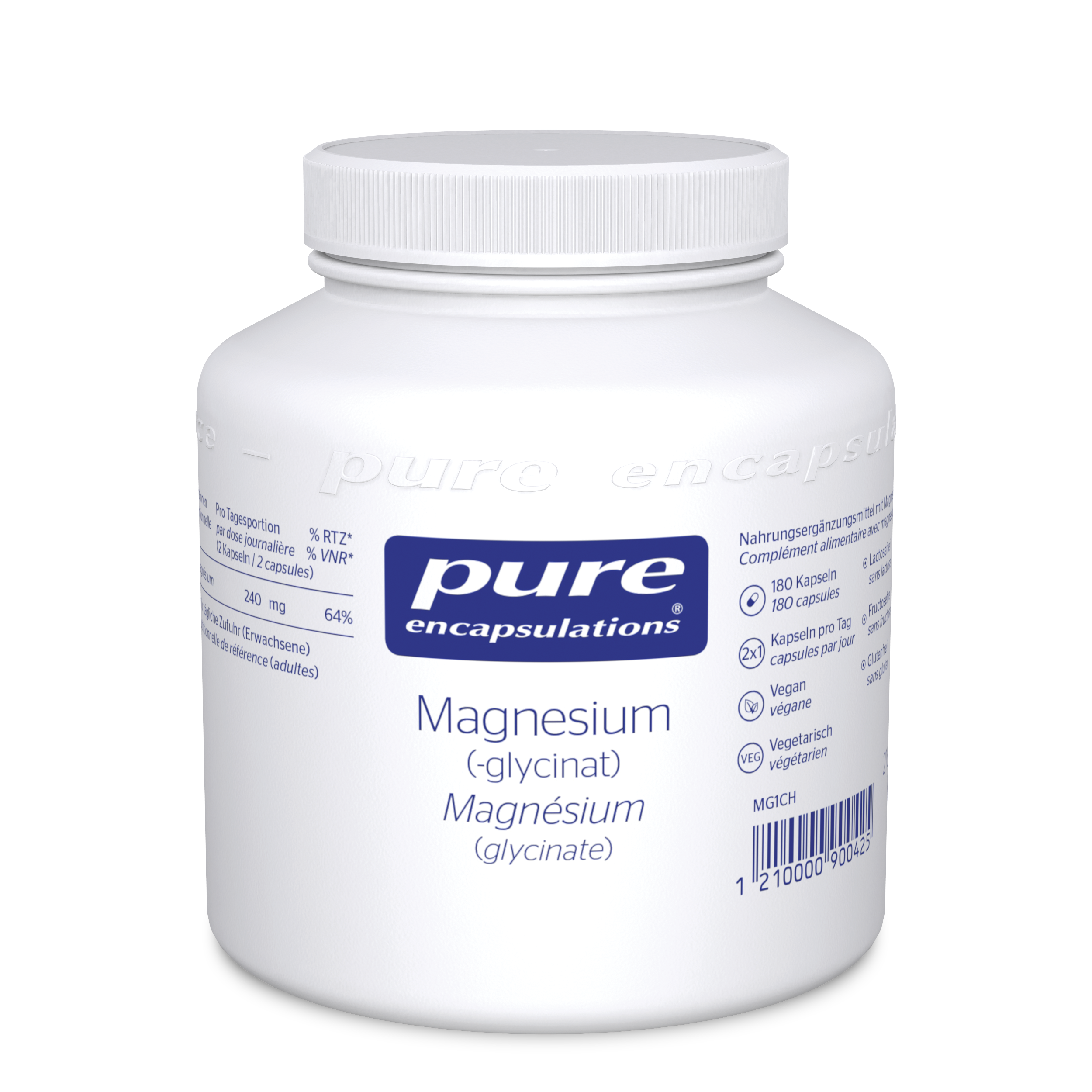 PURE Magnesiumglycinat Kaps Ds 180 Stk