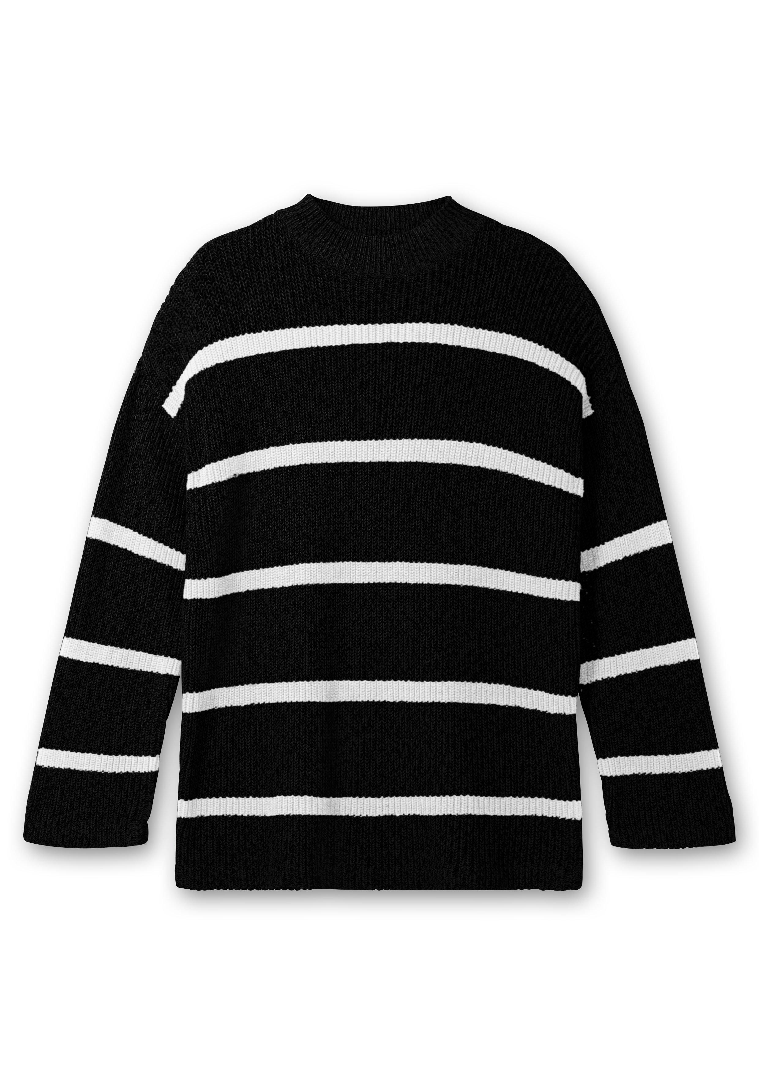 Pullover in Boxy-Form, mit Streifenmuster