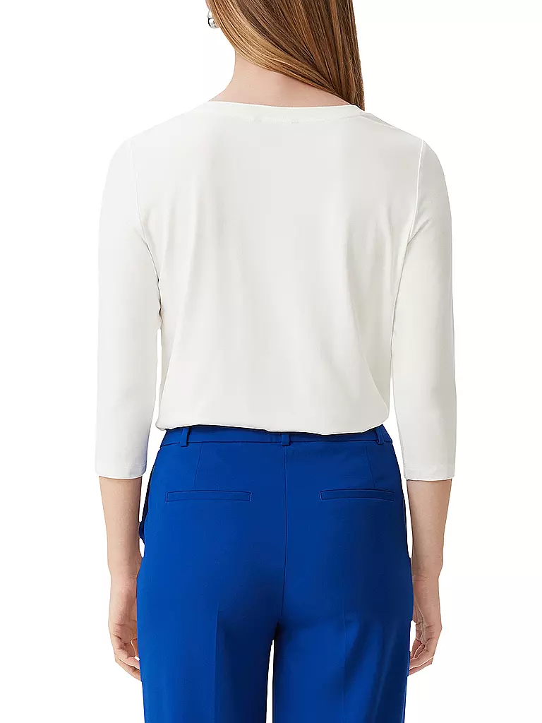 COMMA Langarmshirt  weiss