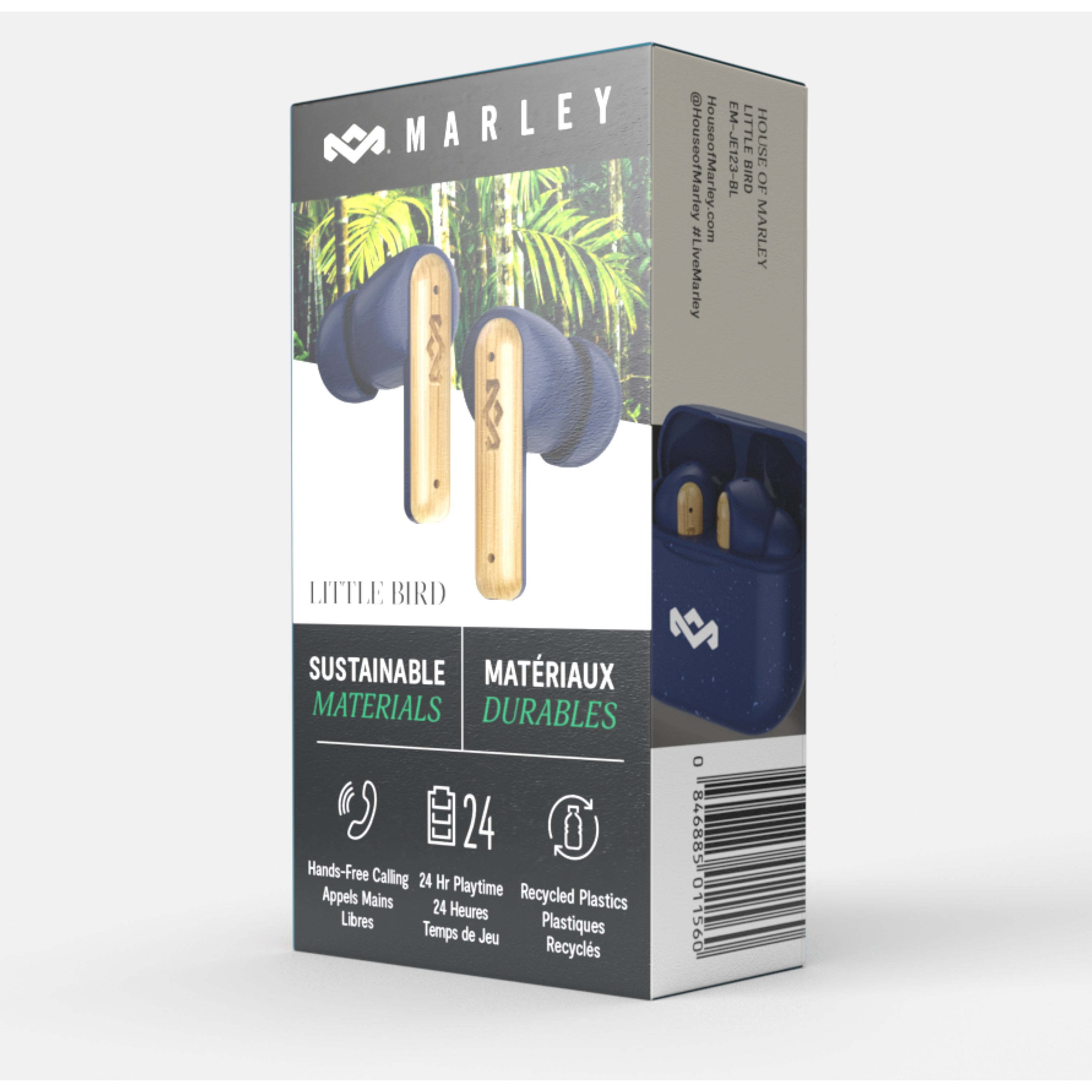 House of Marley Little Bird TWS Blue draadloze oordopjes