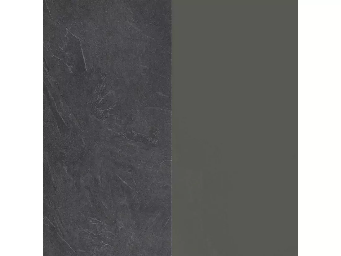 Buffet de Cuisine Dcasasol, Armoire polyvalente, Meuble de kitchenette, Support réfrigérateur multifonctionnel, 100% Made in Italy, 60x60h165 cm, Anthracite et Ardoise