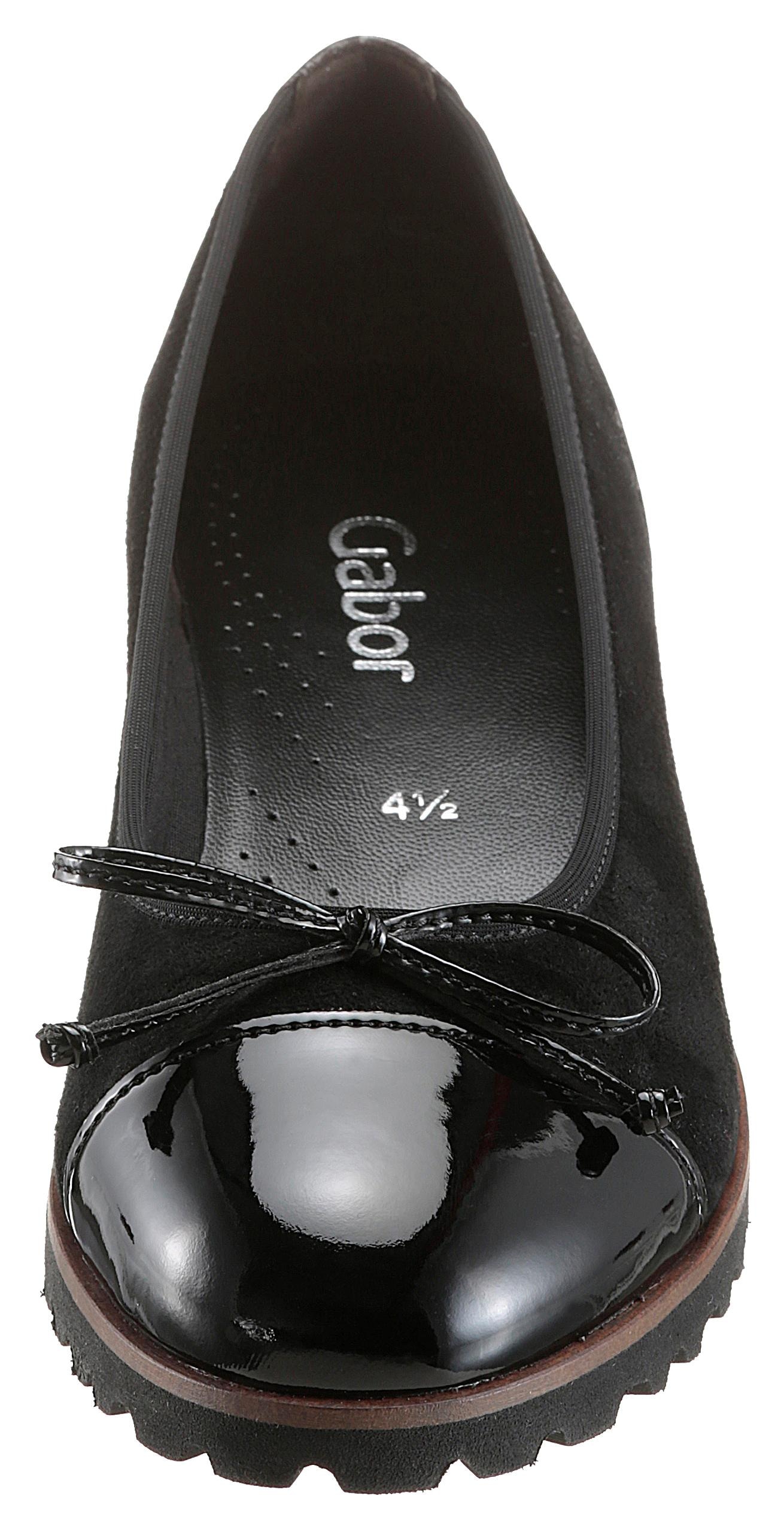 Gabor Ballerina  Flats, Chunky Slipper mit komfortablem Gummieinfass