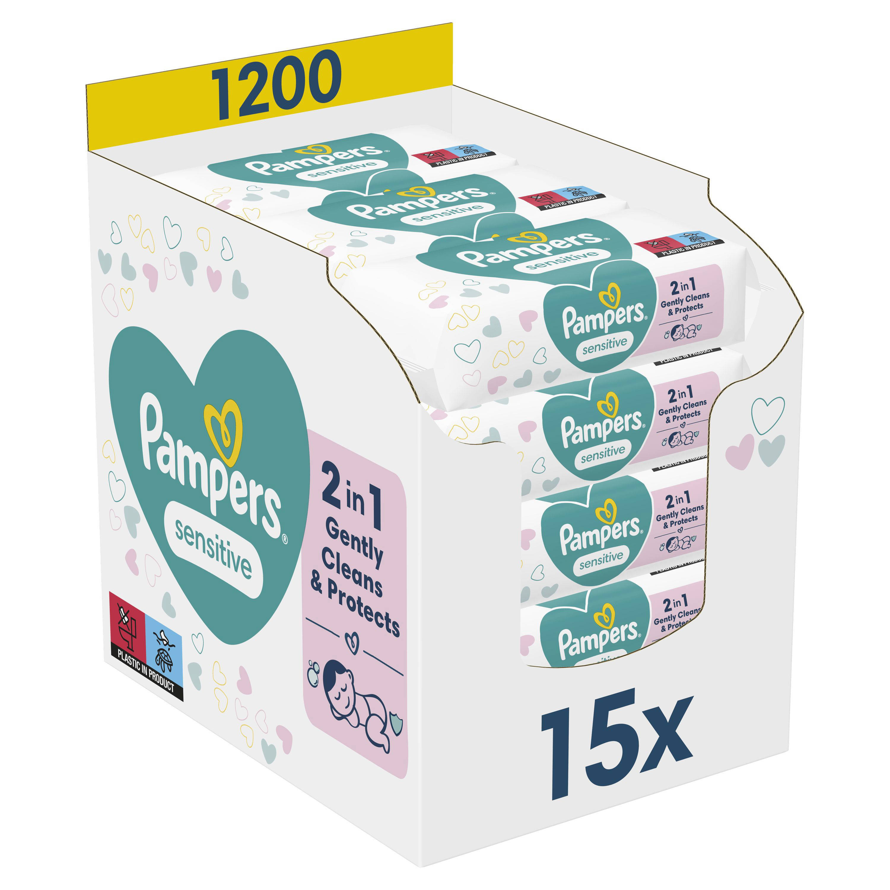Pampers XXL box - 15 x 80 babydoekjes