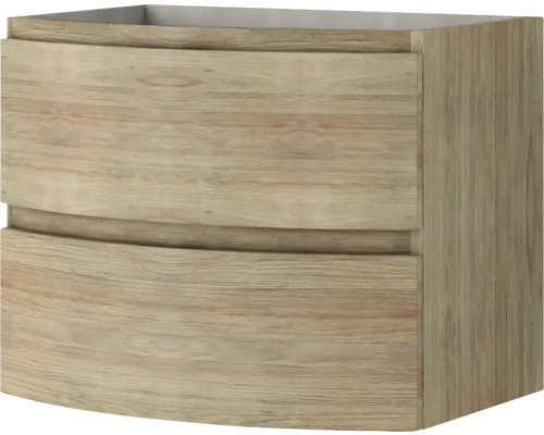 Wastafelmeubel Vague 69 cm Tobacco Oak, gemonteerd