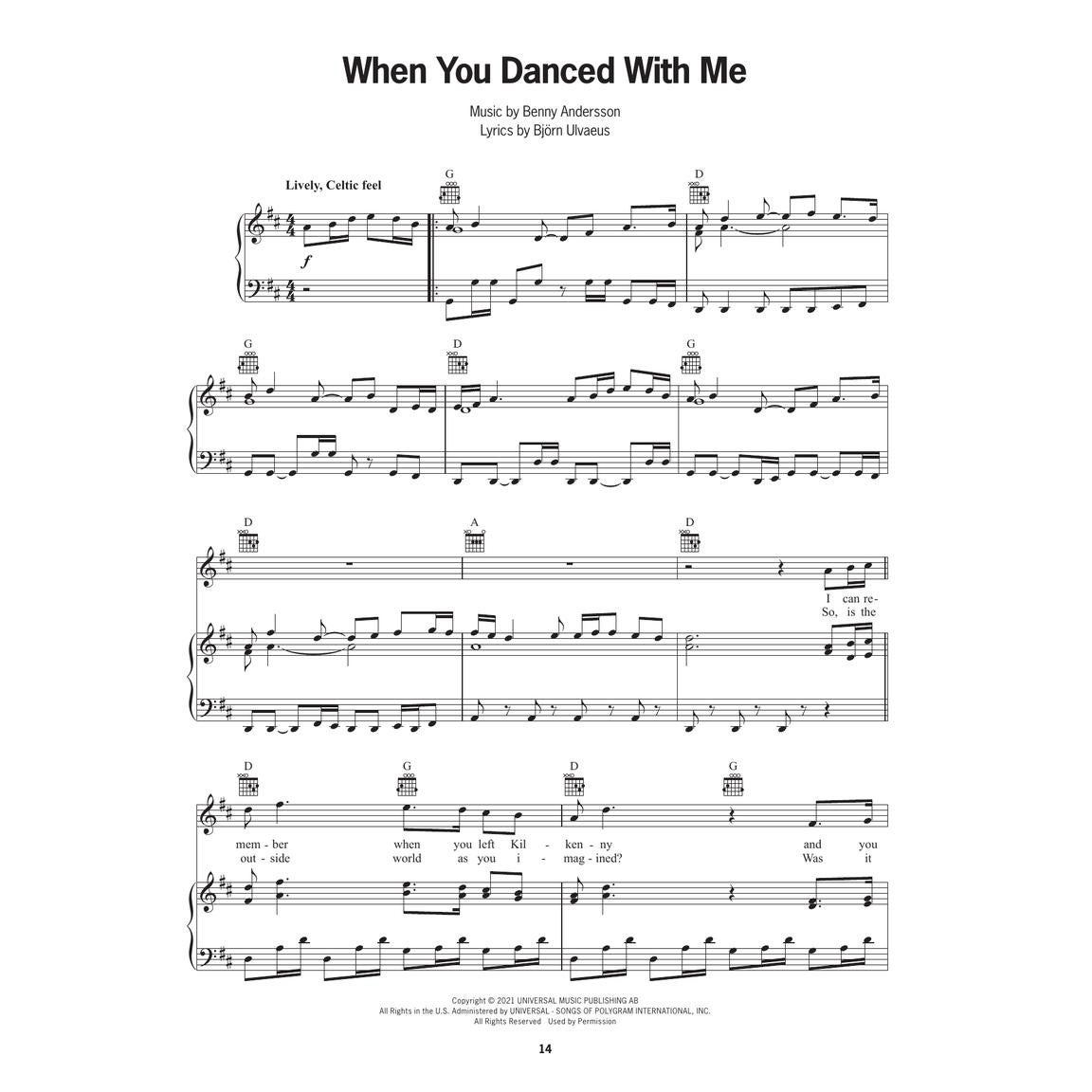 Hal Leonard Abba Voyage voor piano, zang en gitaar