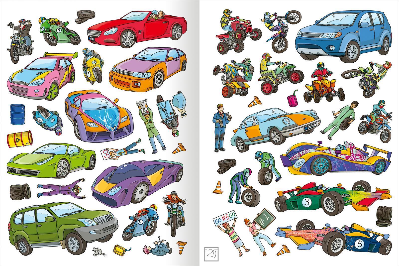 Das superdicke Stickerheft -  Fahrzeuge