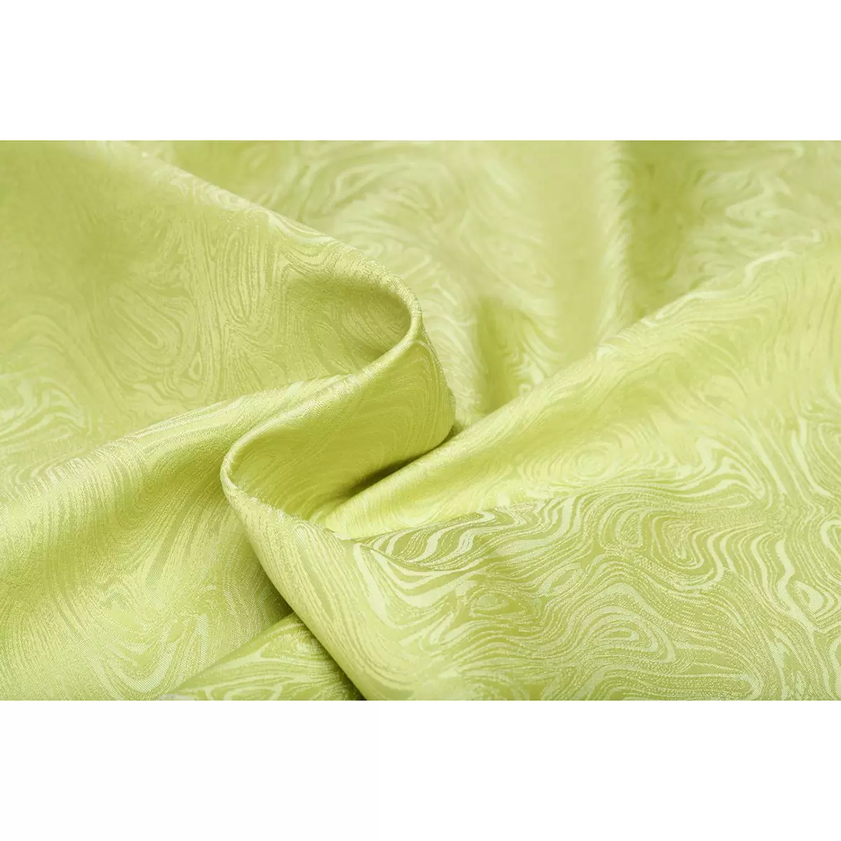 Nachtvorhang Jacquard Moiré hellgrün