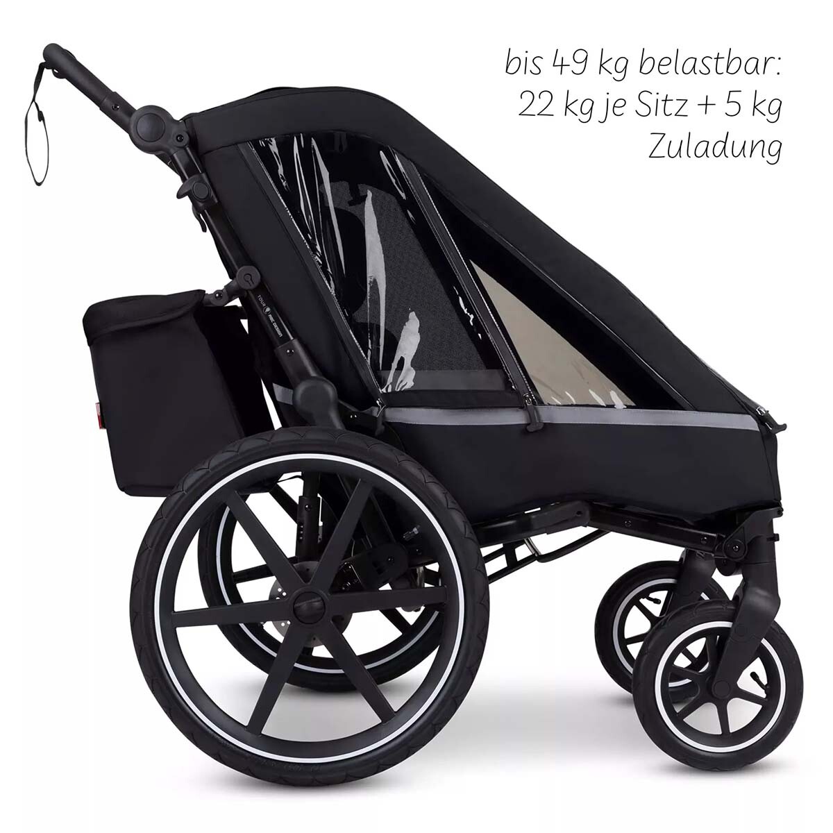 ABC Design GmbH ABC Design Fahrradanhänger Tour mit 2 Komfortsitzen & Lufträdern