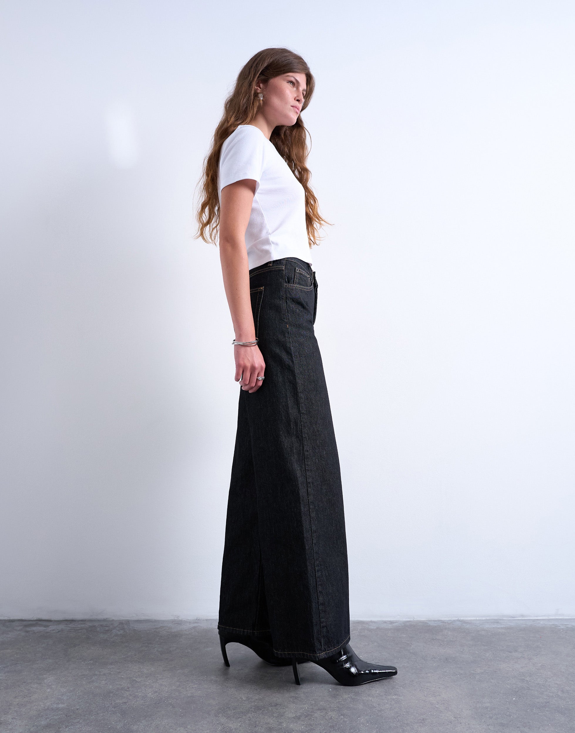TSHORIZON Mid rise Wide leg fit Jeans