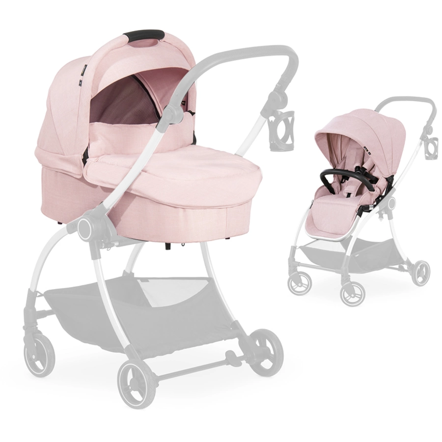 hauck Kinderwagenaufsatz Colibri Melange Rose