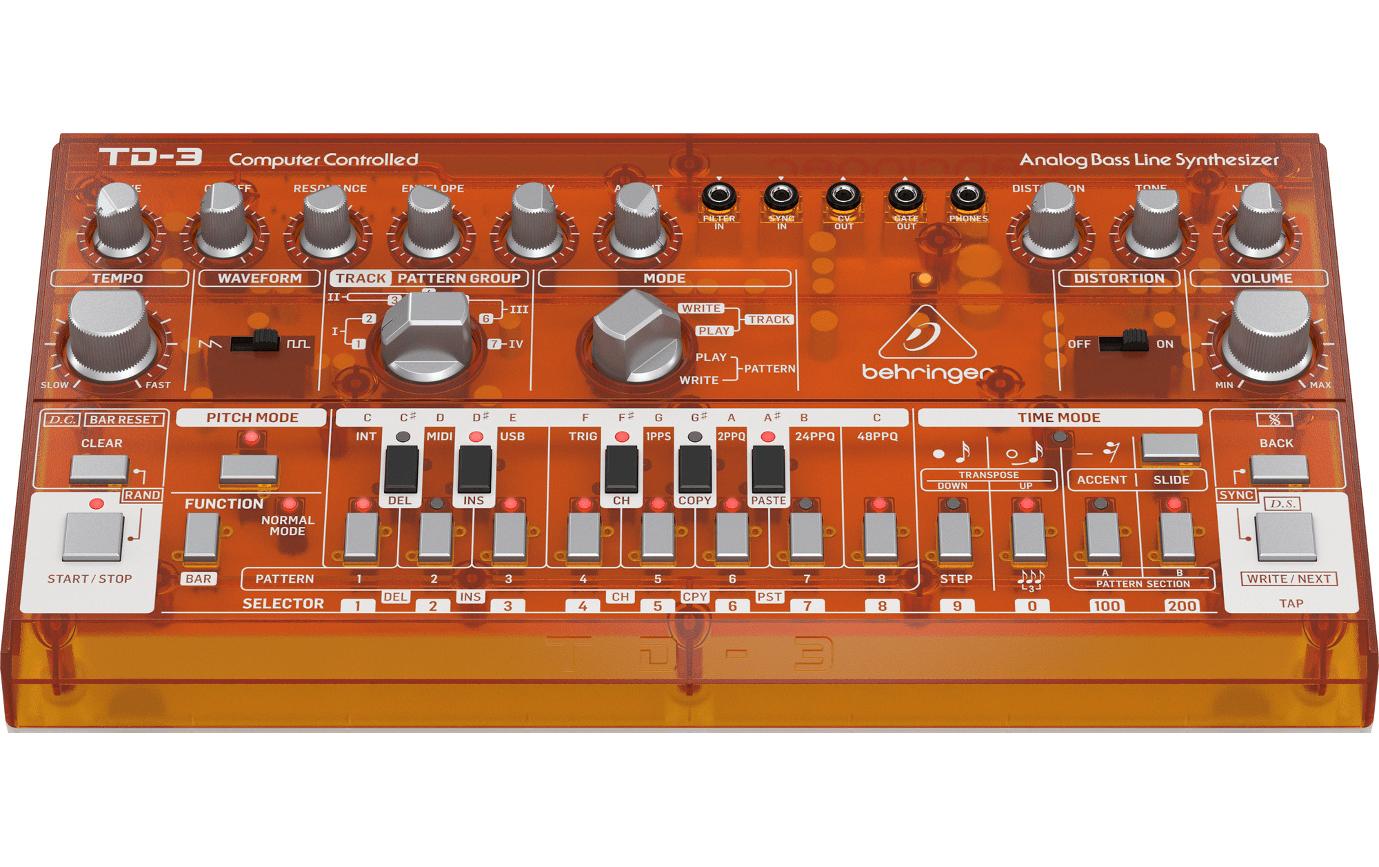 Synthesizer Analog Bass Line TD-3-TG OrangeAnaloger Bass Line Synthesizer