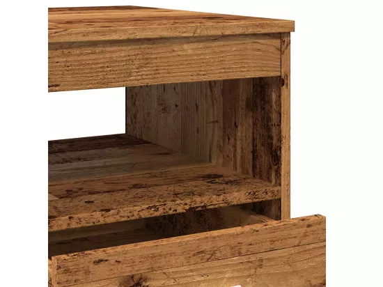 Armoire à tiroirs vieux bois 40x50x76 cm bois d'ingénierie