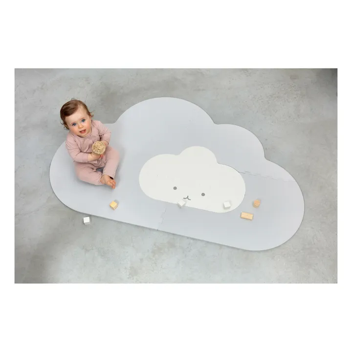 Quut Tapis de jeu pliable Nuage | Gris perle