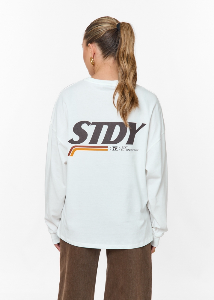 Steady longsleeve t-shirt ecru