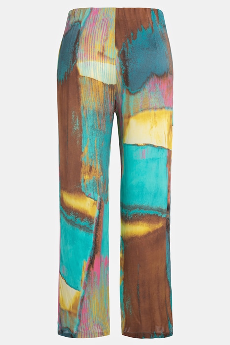 Marlenehose, Artwork, weites, gerades Bein
