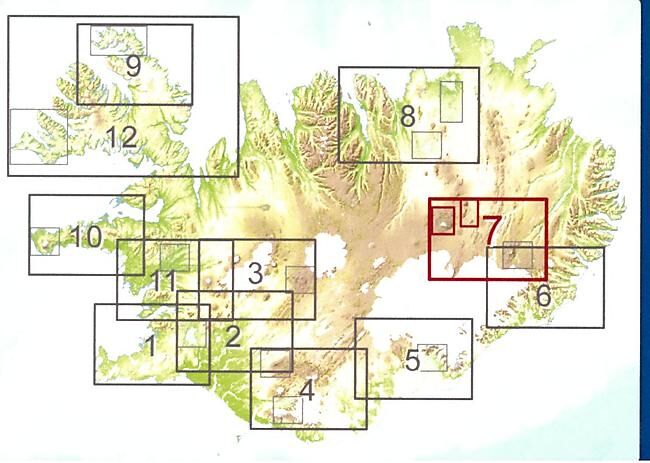 MAL OG MENNING - 7 ASKJA HERDUBREID 1 100 000  1 50 000