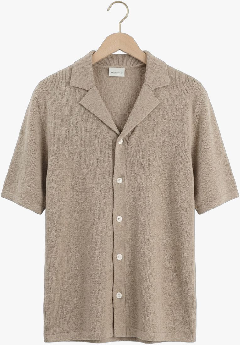 beige profuomo polo polo camp button th toweling
