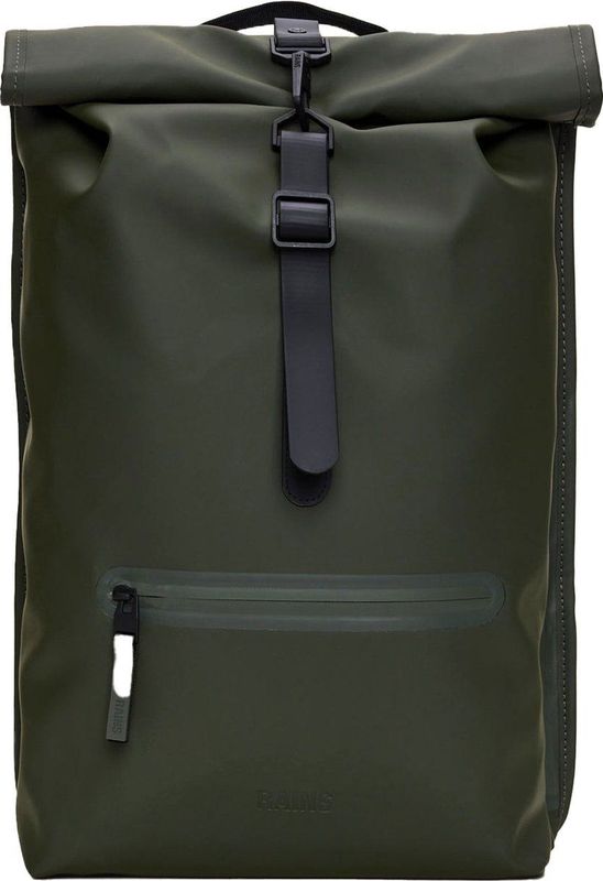 Rains Rolltop W3 Unisex Rugzak Groen