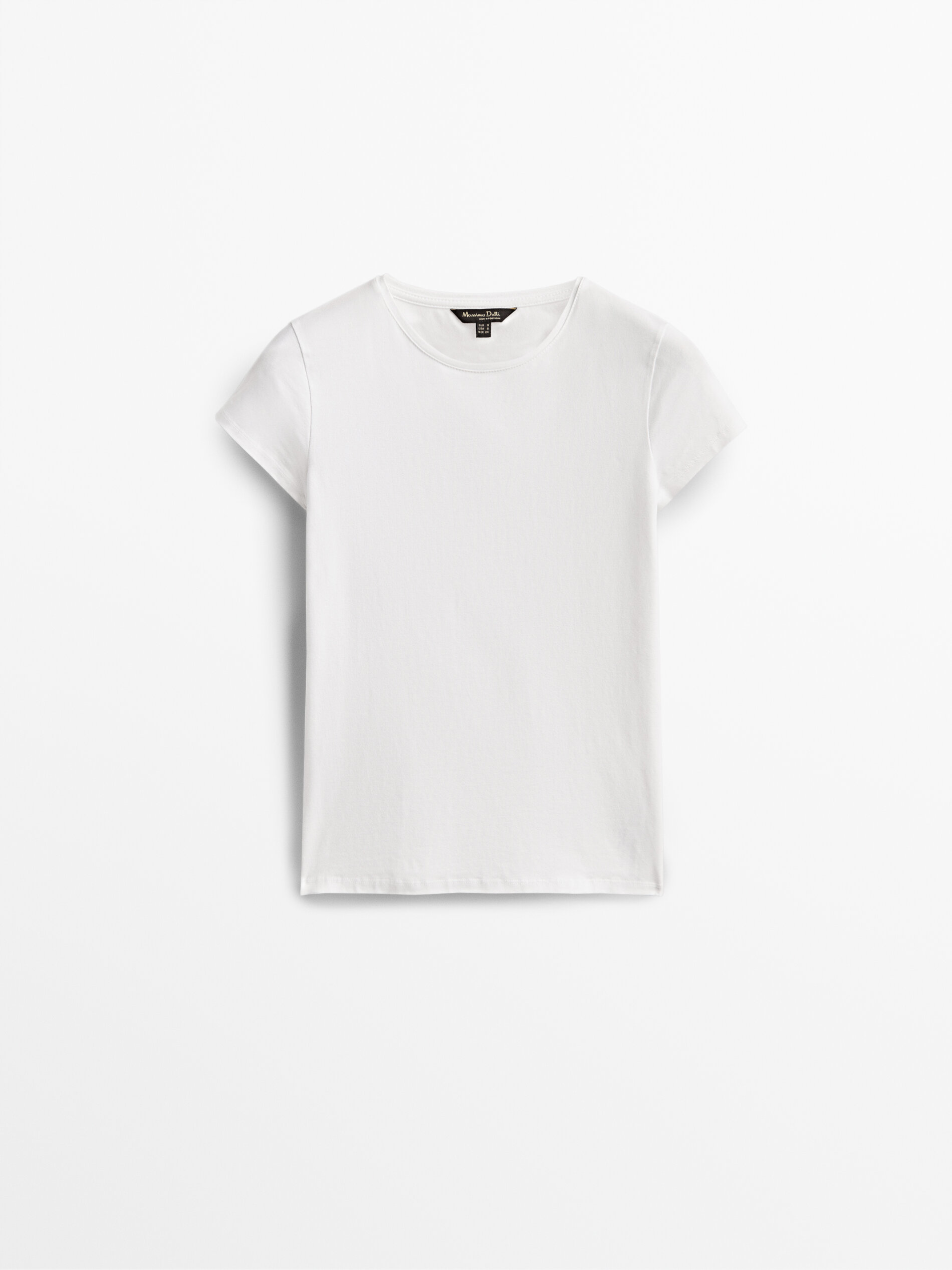 Camisa básica de algodão - BRANCA