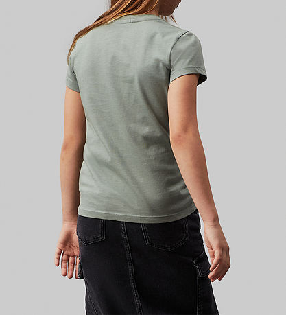 Calvin Klein T-shirt - Micro Monogram - Meteor Green