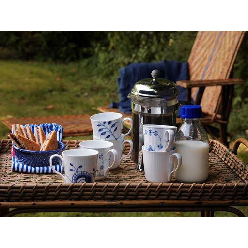 Royal Copenhagen Hvid Riflet 2-pak Krus, 37 cl